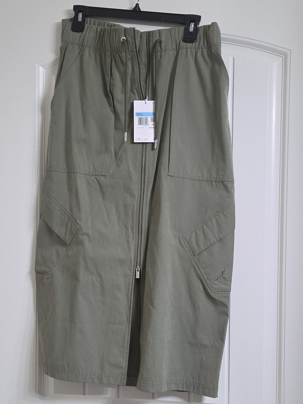Nike Jordan Olive Green Utility Midi Skirt